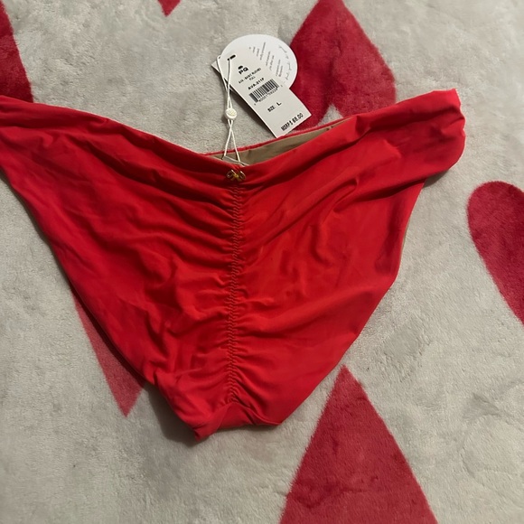 NWT PilyQ Ava Basic  Full Ruched Bikini  Bottom - Picture 4 of 10